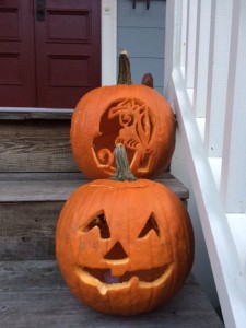 Andy's Vultures and My Happy (Jimmy) Jack-o-Lantern